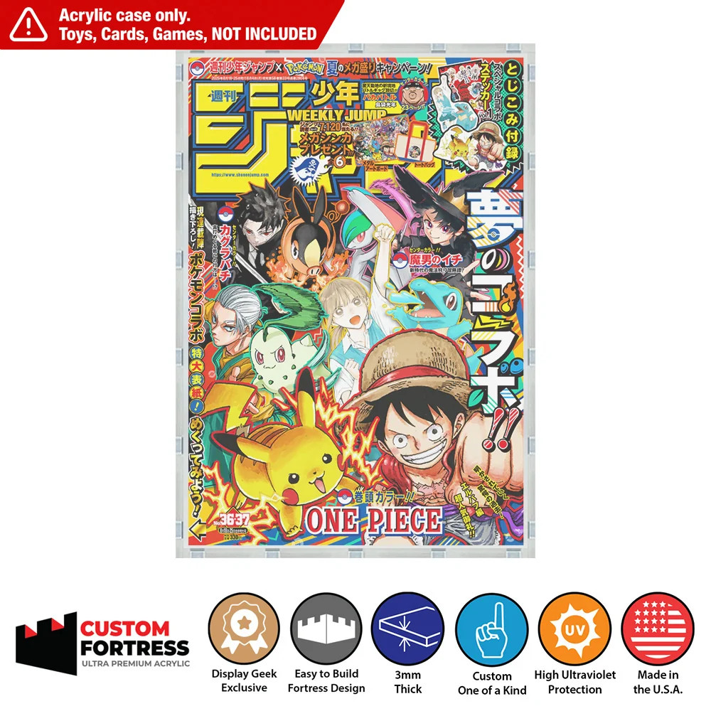 Custom Acrylic Hard Case for Weekly Shonen Jump 36 37 One Piece Magazine Custom Acrylic Hard Case for Weekly Shonen Jump 36 37 One Piece Magazine