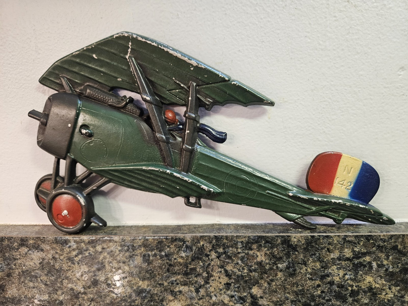 Vintage Sexton Metal Airplane Wall Hanging / Wall Art