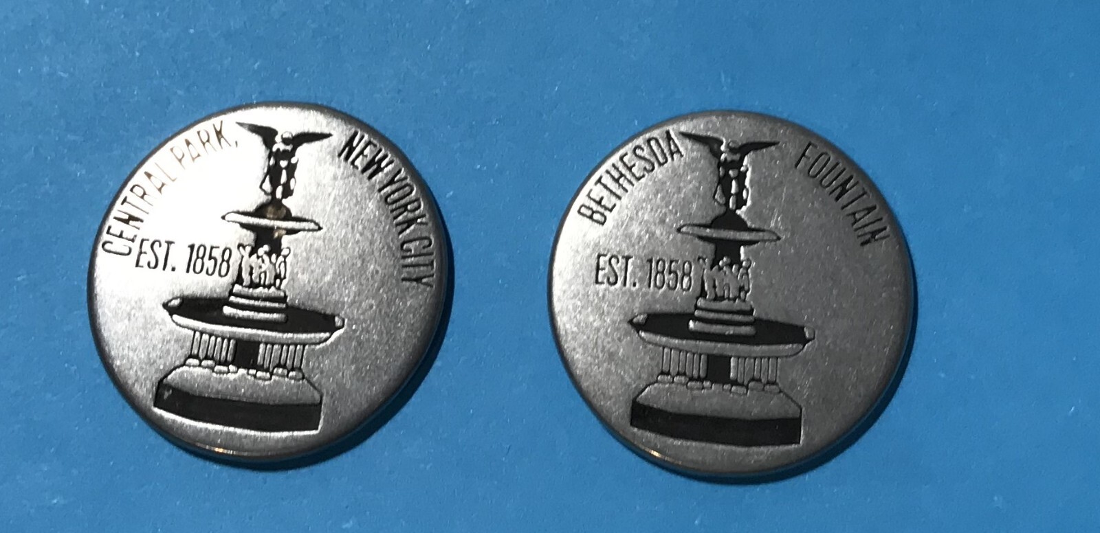 NYC Central Park Bethesda Fountain Collectible Token