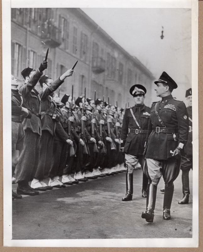 1938 General Archille Starace Secretary General Fascist Party Milan Italy Photo
