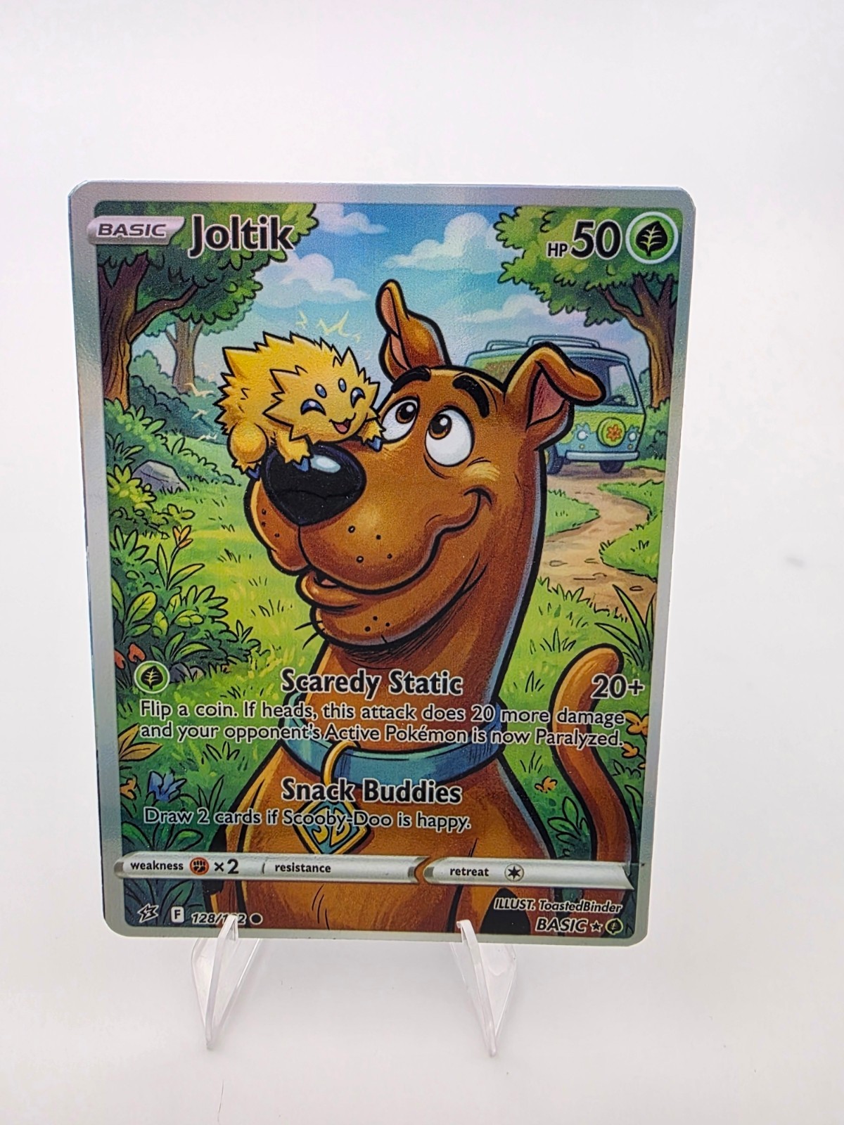 CUSTOM FAN ART Joltik Dog Holo Card