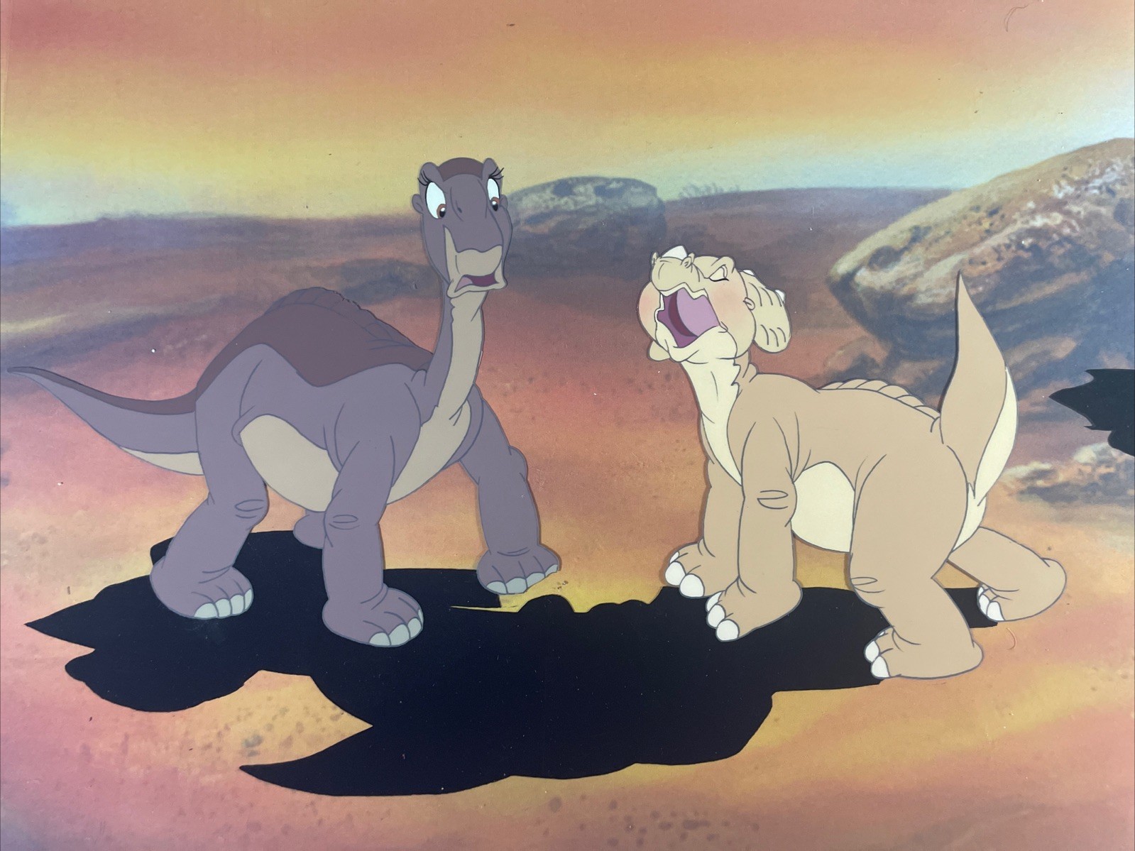 THE LAND BEFORE TIME Animation Cel Production Art Don Bluth Anime Movie 1988 I1 THE LAND BEFORE TIME Animation Cel Production Art Don Bluth Anime Movie 1988 I1