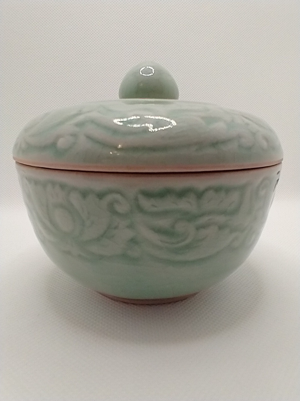 VINTAGE AUTHENTIC BAAN CELADON THAILAND RICE BOWL GREEN 4.5x4.25