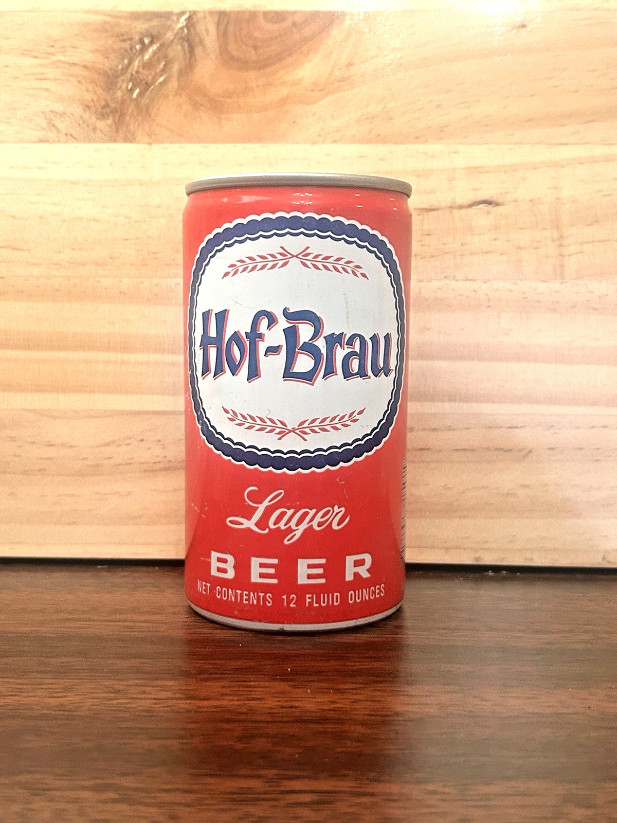 CLASSIC Hof-Brau Lager beer can Vintage 12oz. CLASSIC Hof-Brau Lager beer can Vintage 12oz.
