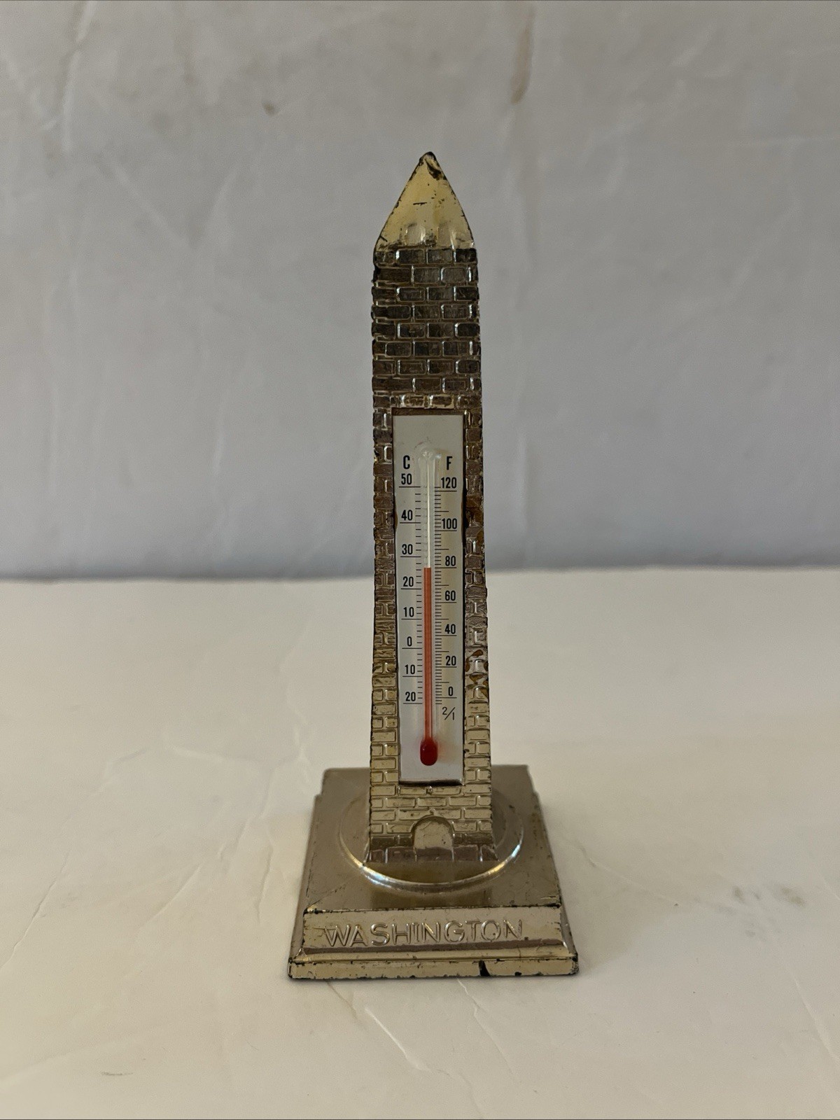 VTG 2001 Washington Monument Thermometer Souvenir District of Columbia Works