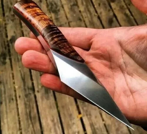 Handmade 7'' Kiridashi Knife D2 Steel Blade With Wood Handle knife + Sheath
