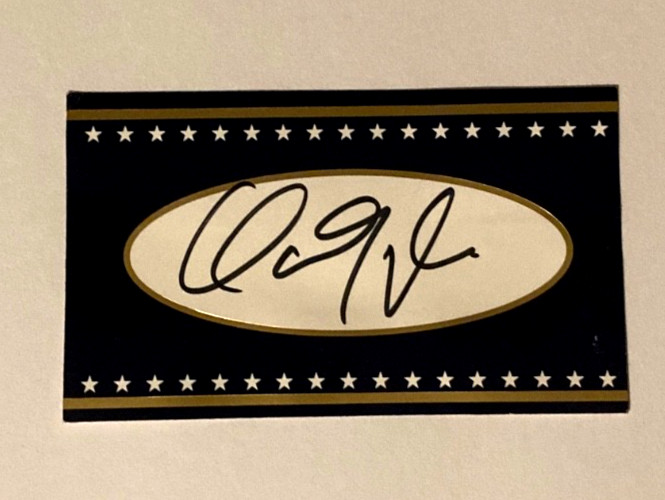 HAND SIGNED 44th US Vice President DAN QUAYLE Unused 2x4