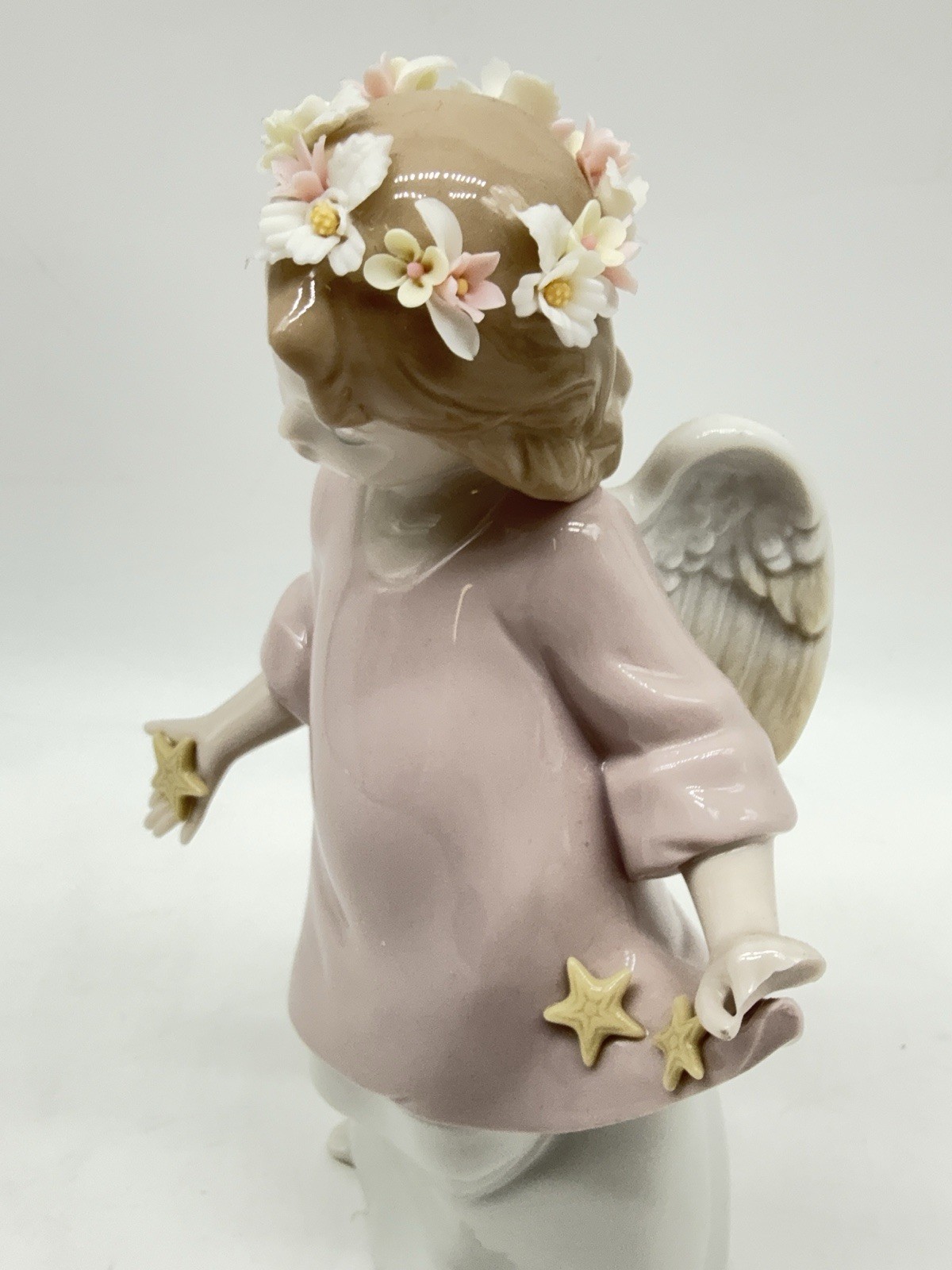 DEFECTIVE Vintage Lladro Heavenly Stars 6924 Child Girl Angel Figurine H G3D DEFECTIVE Vintage Lladro Heavenly Stars 6924 Child Girl Angel Figurine H G3D