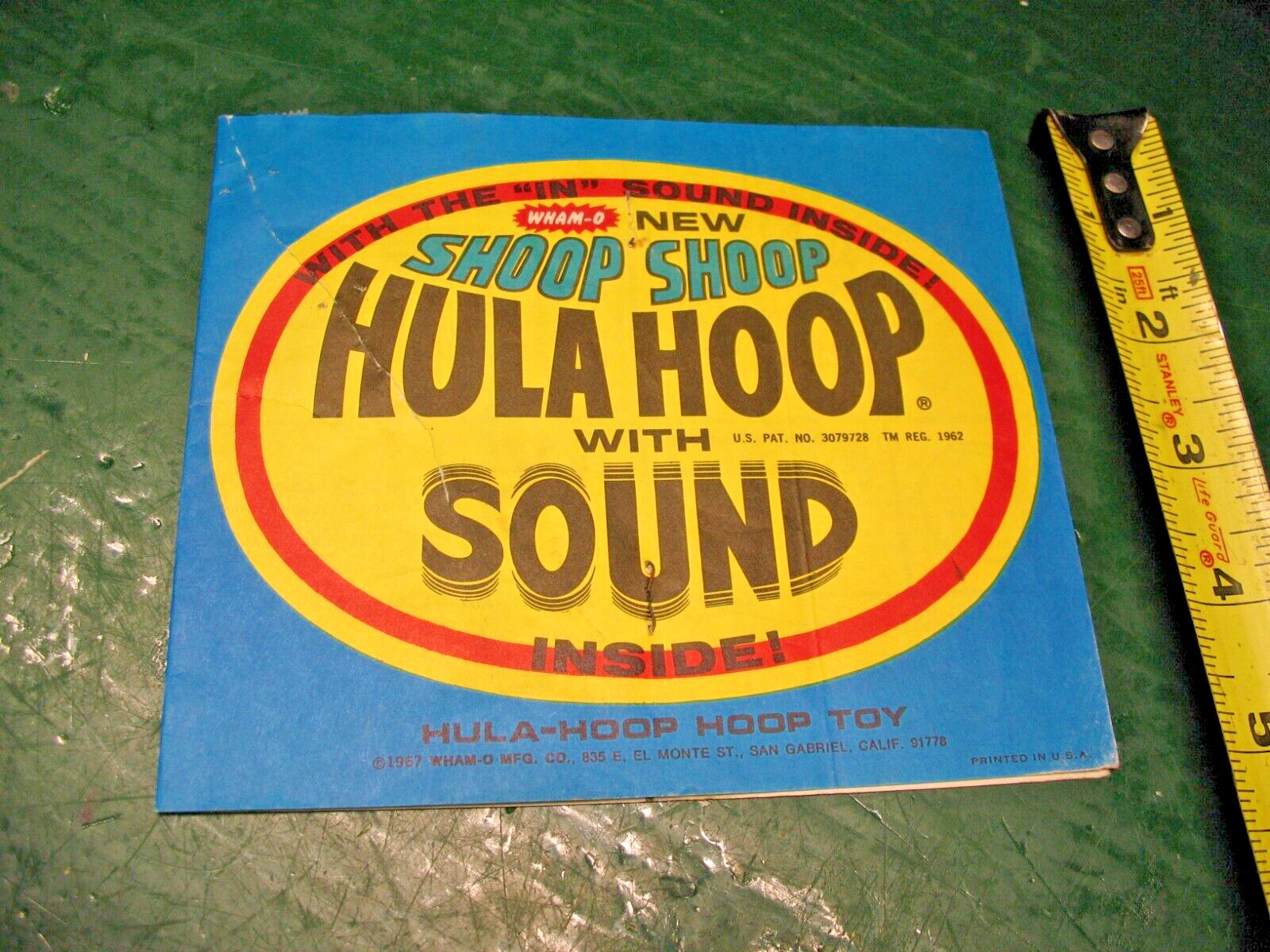 WHAM - O  1967 SHOOP SHOOP HULA HOOP   INSTRUCTIONS BOOKLET