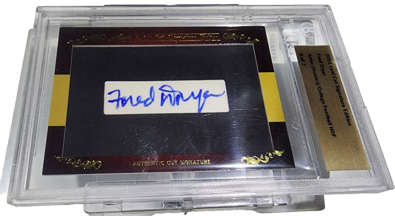 2011 Leaf Cut Signature Edition Autograph Fred Dryer 6/7 2011 Leaf Cut Signature Edition Autograph Fred Dryer 6/7