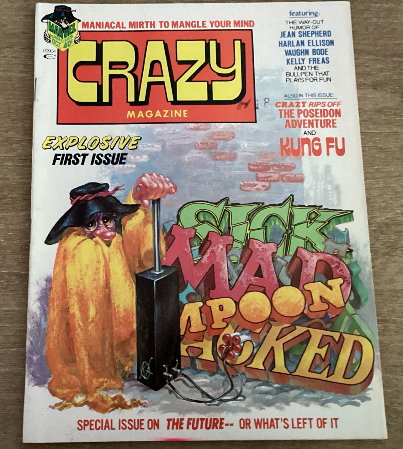 Vintage Marvel Crazy Magazine #1 1973 Near Mint Unread Copy