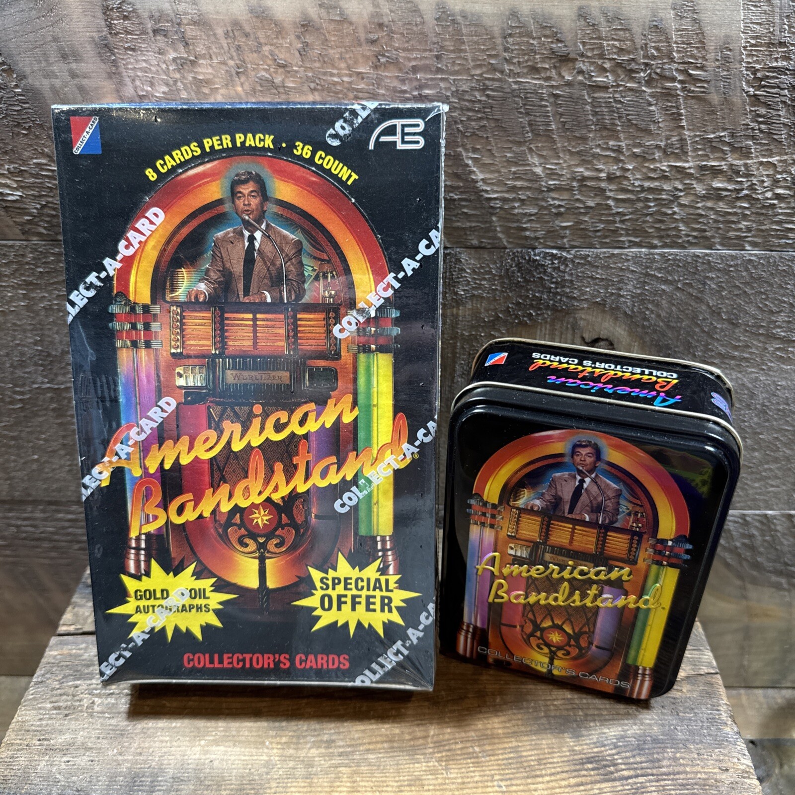 1993 American Bandstand Collector Trading Cards Sealed Box New 36 Packs + Tin