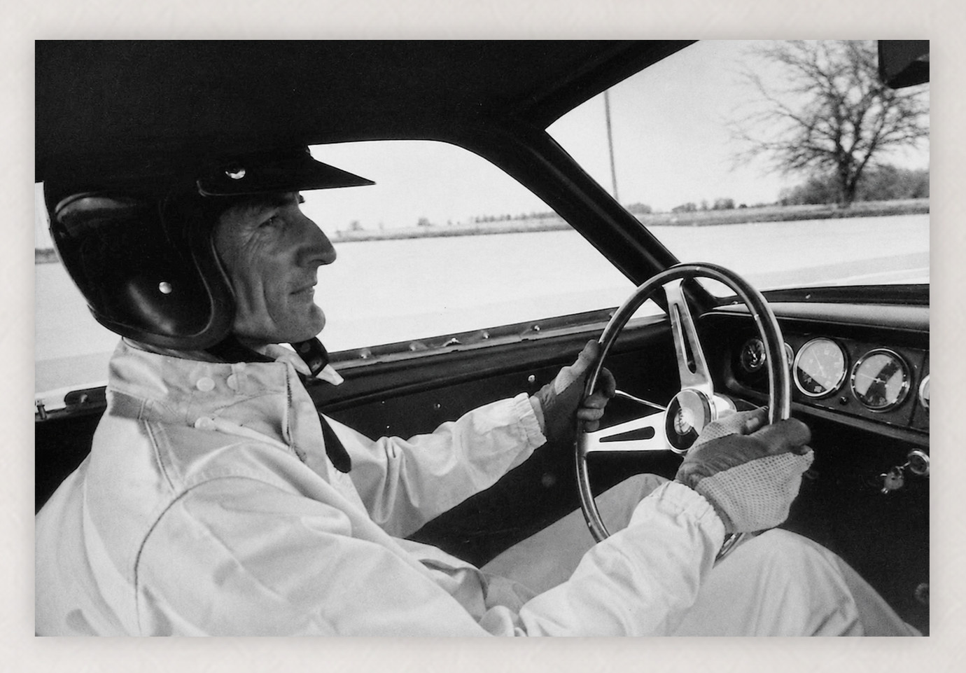 KEN MILES 1965 SHELBY MUSTANG GT350 WILLOW SPRINGS 30X20 REPRODUCTION POSTER