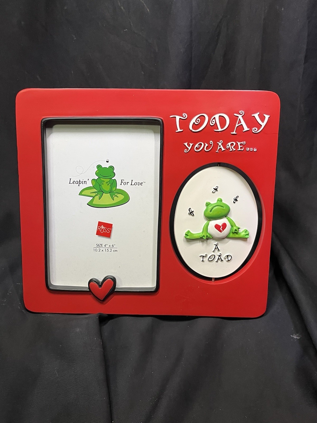 Russ Berrie Leaping For Love Prince Or Toad Picture #29413 Size 4\ Russ Berrie Leaping For Love Prince Or Toad Picture #29413 Size 4\