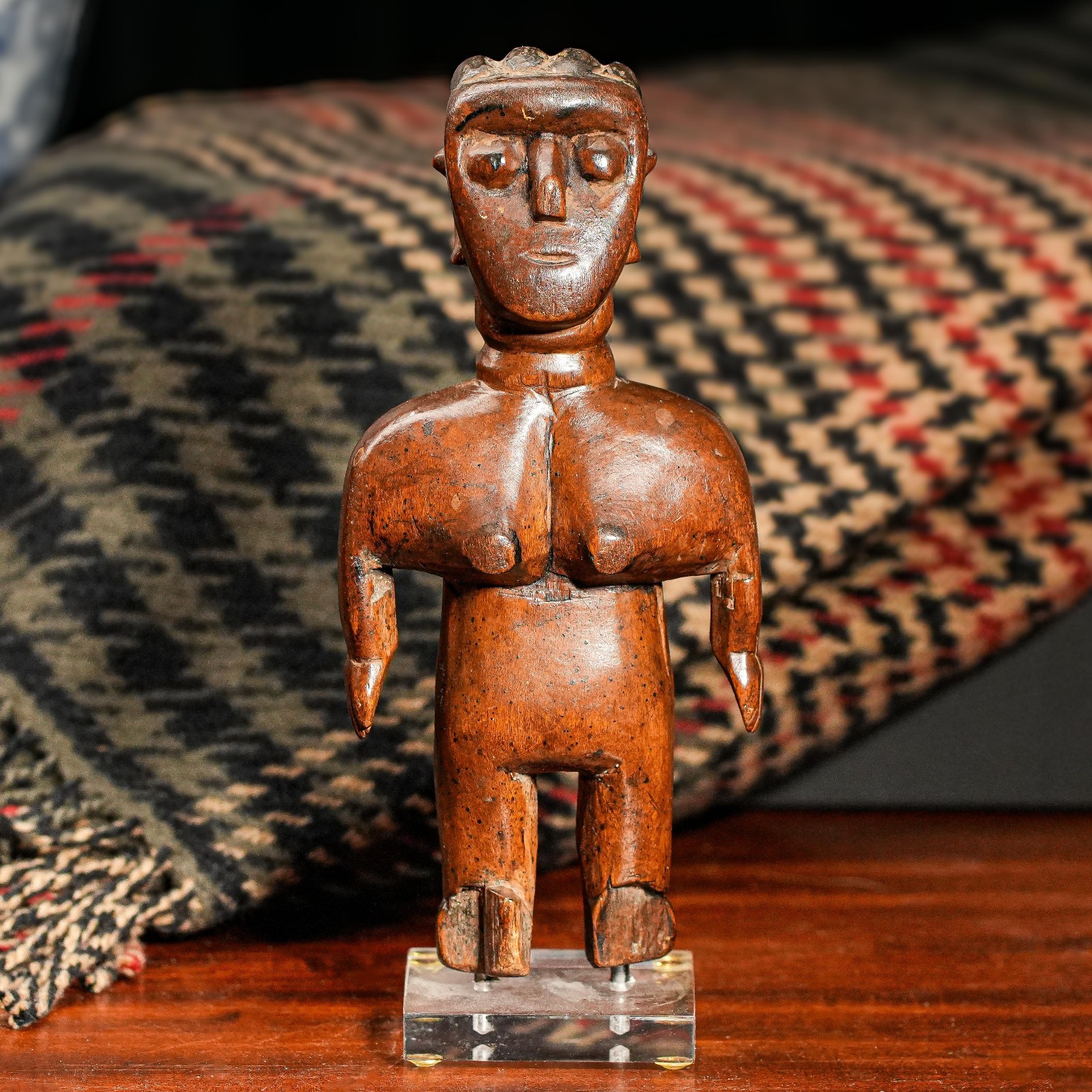 Ewe Female Figure Vanvavi African Africa Antique Wood Sculpture Statue Art