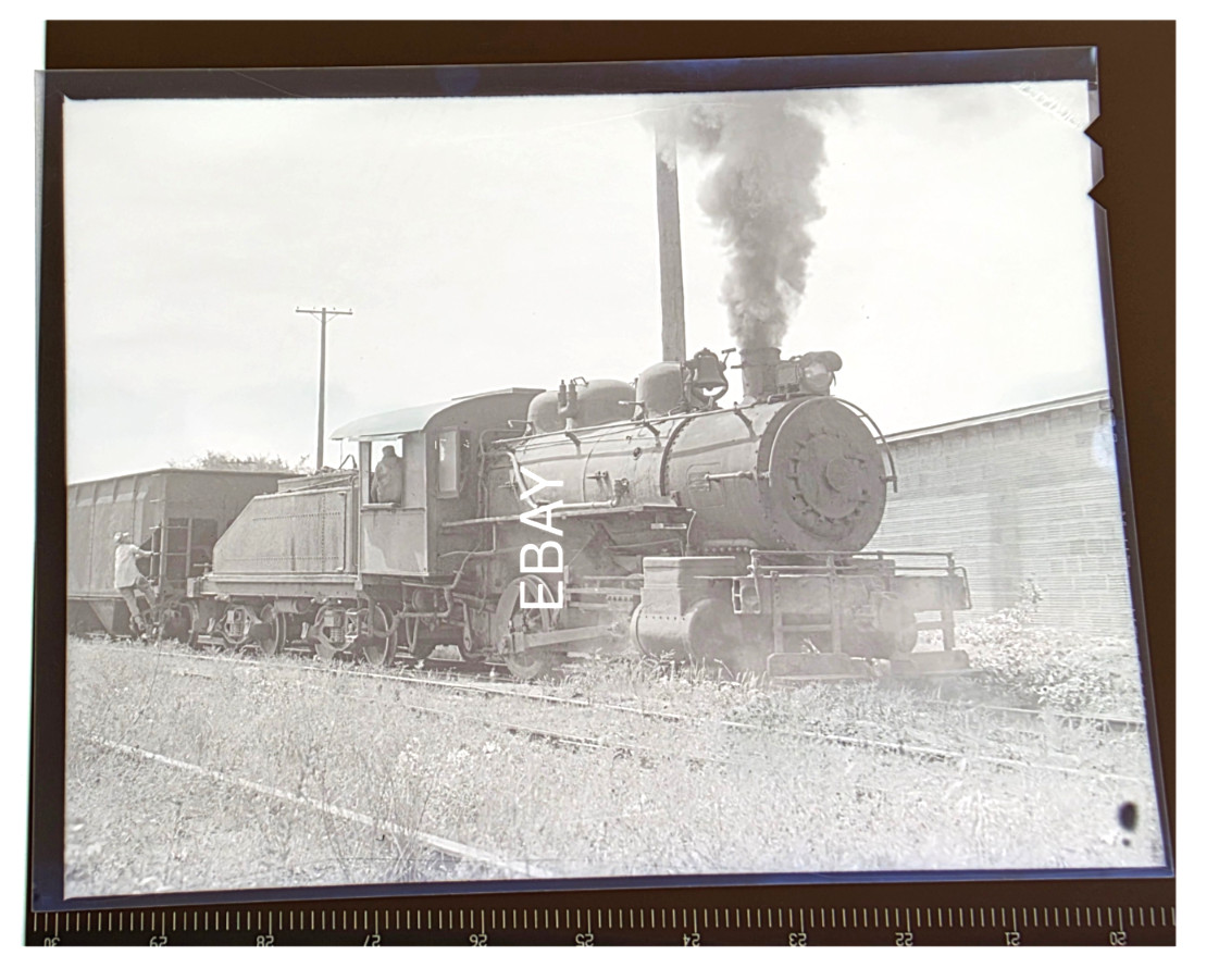 Aug 1955 Consumers Co.  0-4-0 Steam Locomotive South Beloit IL Negative