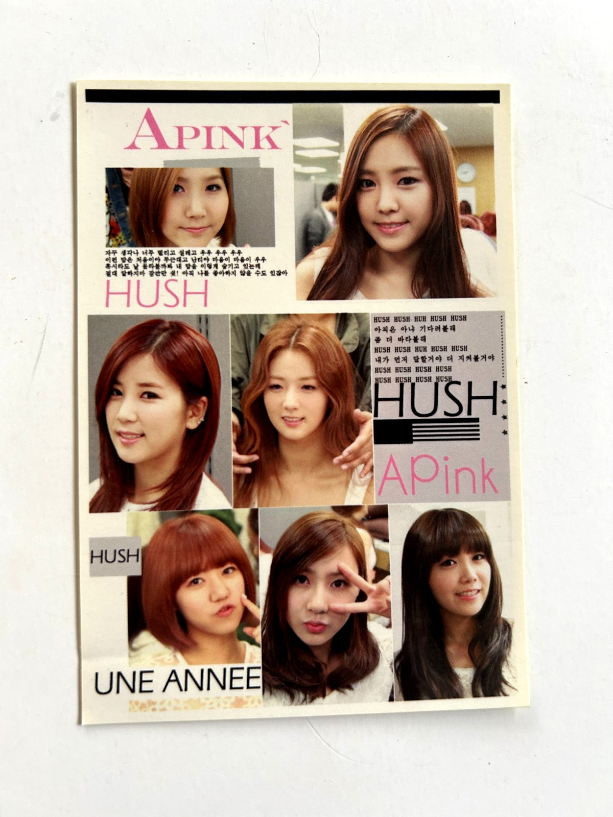 Apink : UNE ANNEE - PROMO STICKER/PHOTOCARD