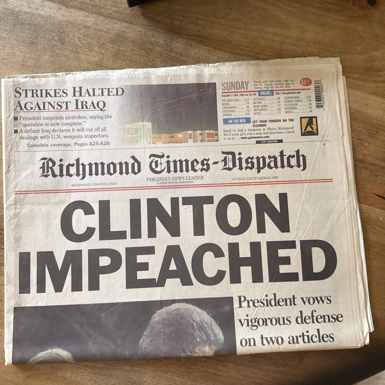 Richmond Times - Dispatch 1998
