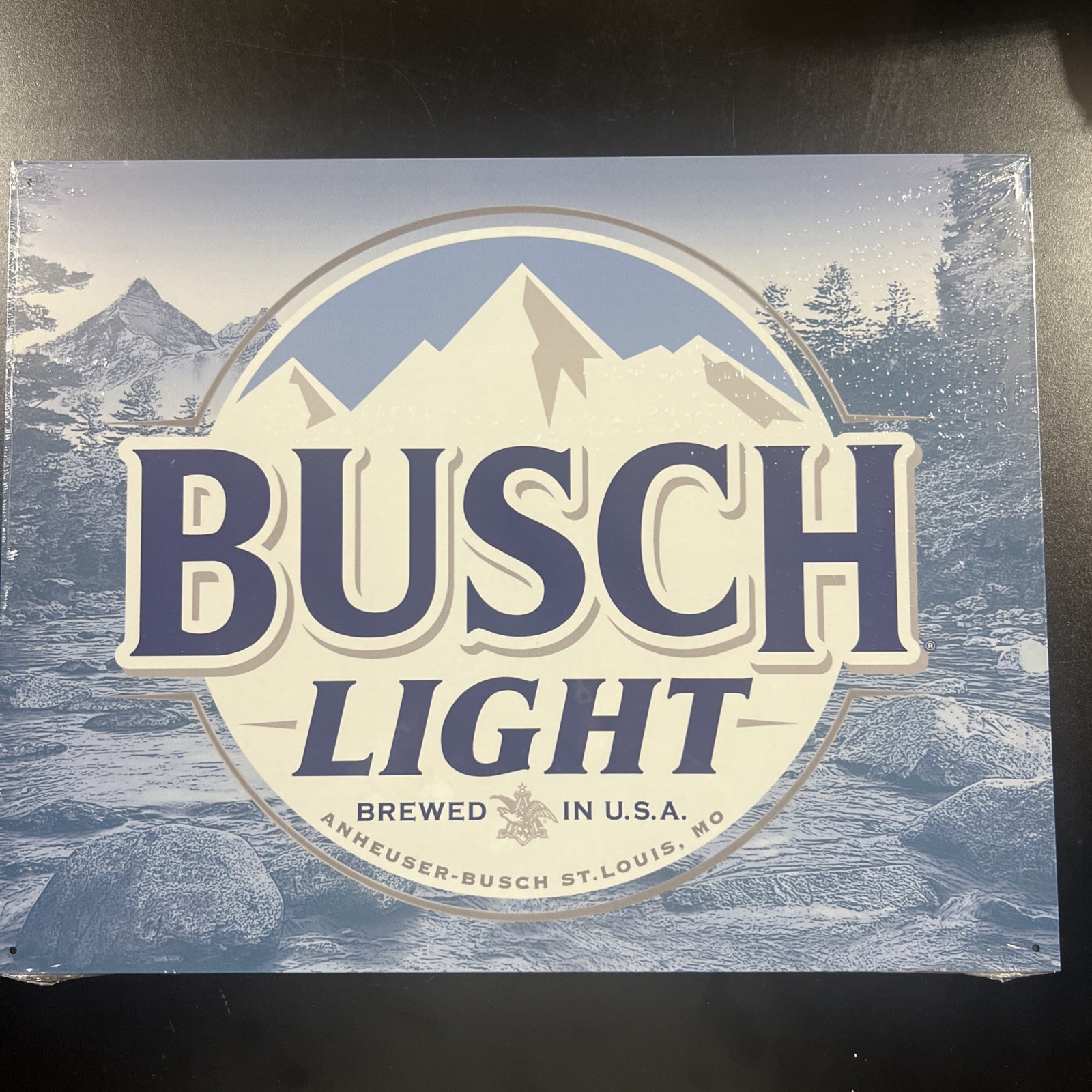 Bush Light Brewed In The Usa Classic Sleek Metal Sign. Great For Garage Dorm