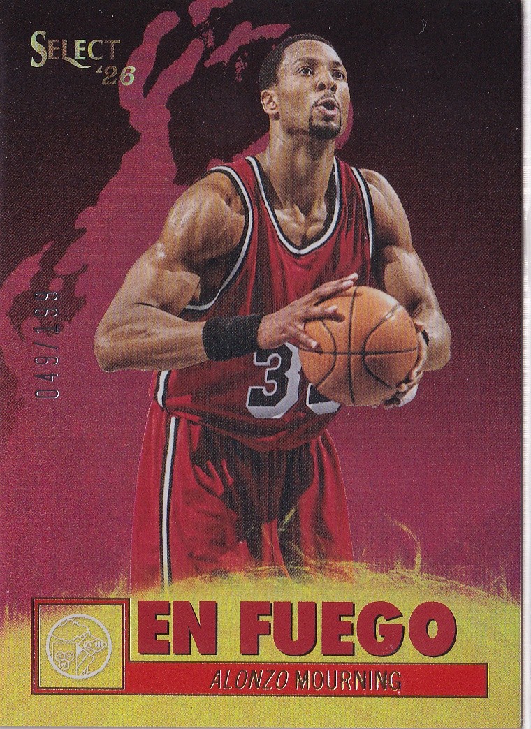 2026 Panini Decades 90s Pop Culture Alonzo Mourning En Fuego Miami Heat /199