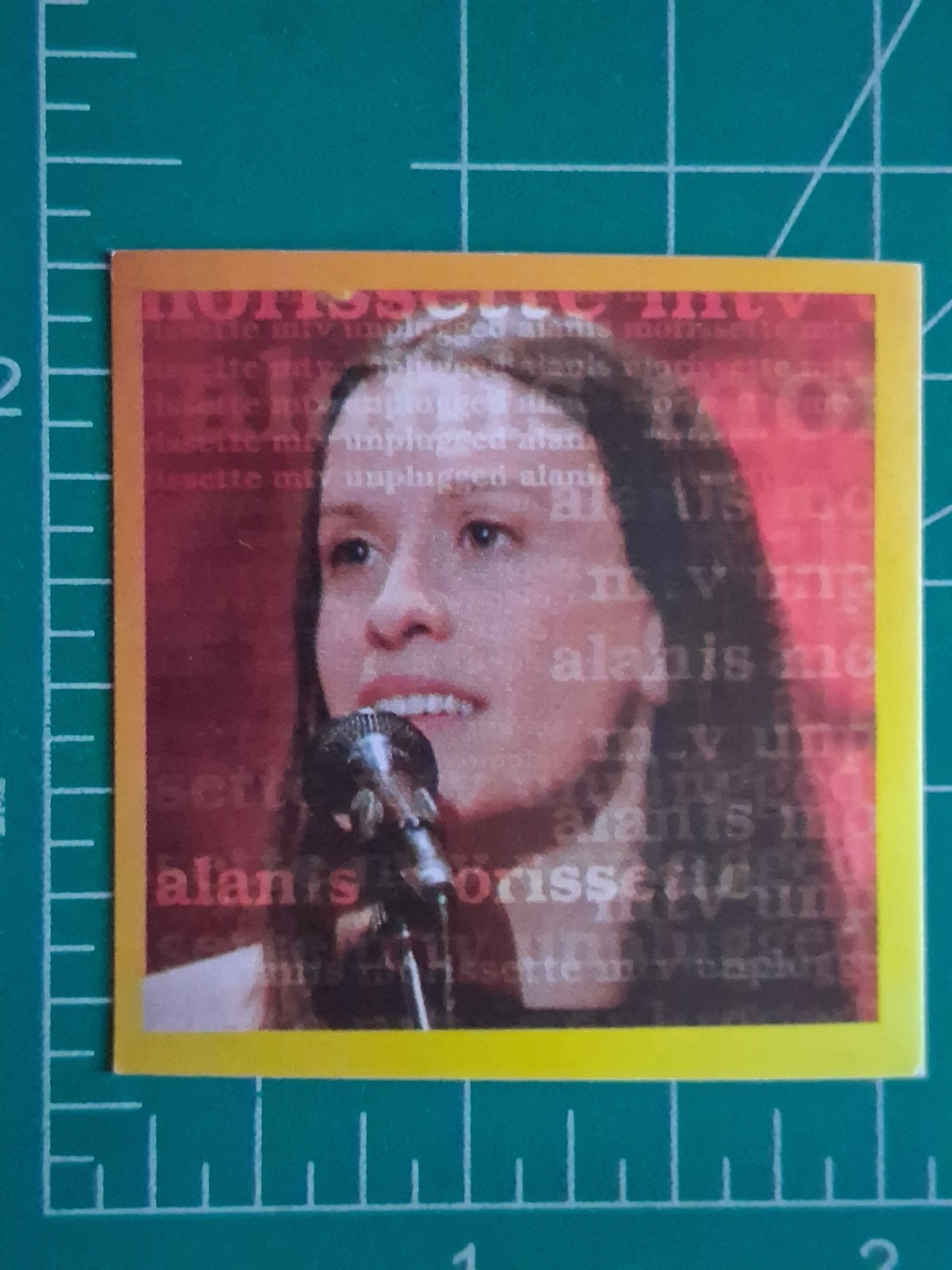 2002 Rock Story Music Sticker Card Brazil ALANIS MORISSETTE #238