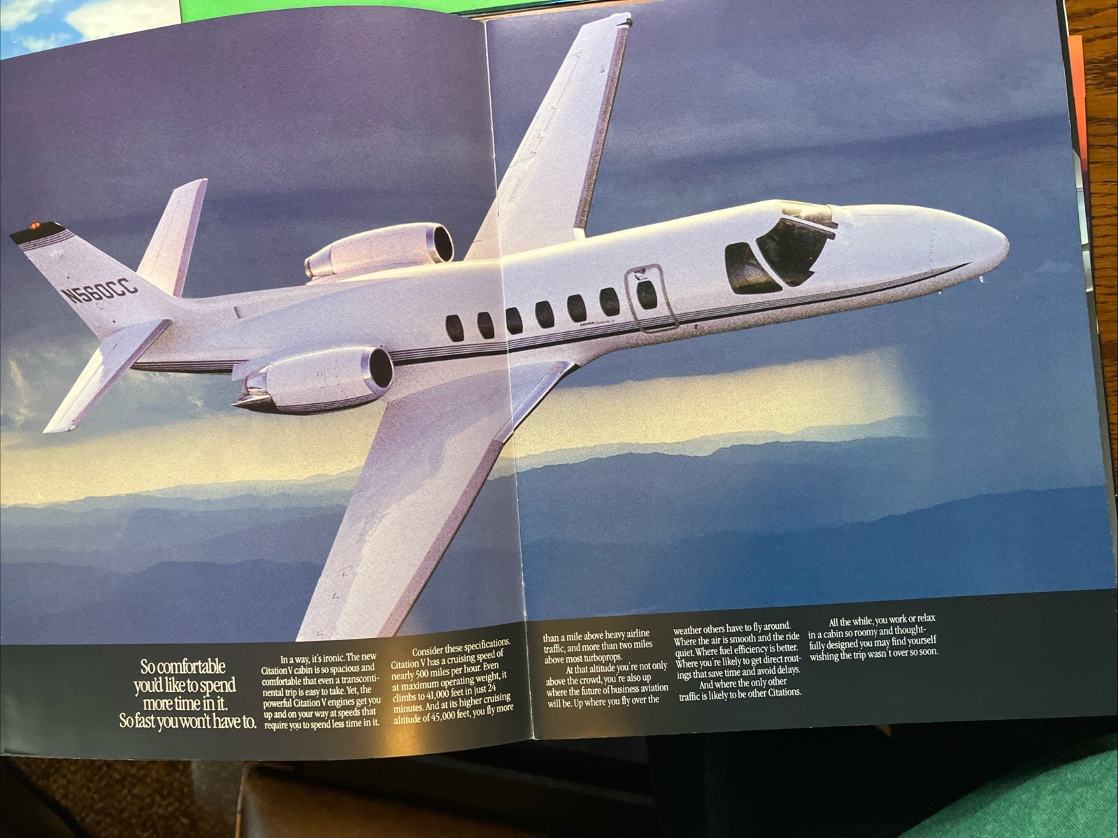 Cessna Citation 5 Brochures 1987 & 98