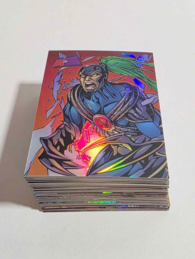 1997 MARVEL VS WILDSTORM INCOMPLETE REFRACTOR SET 66 OF 90