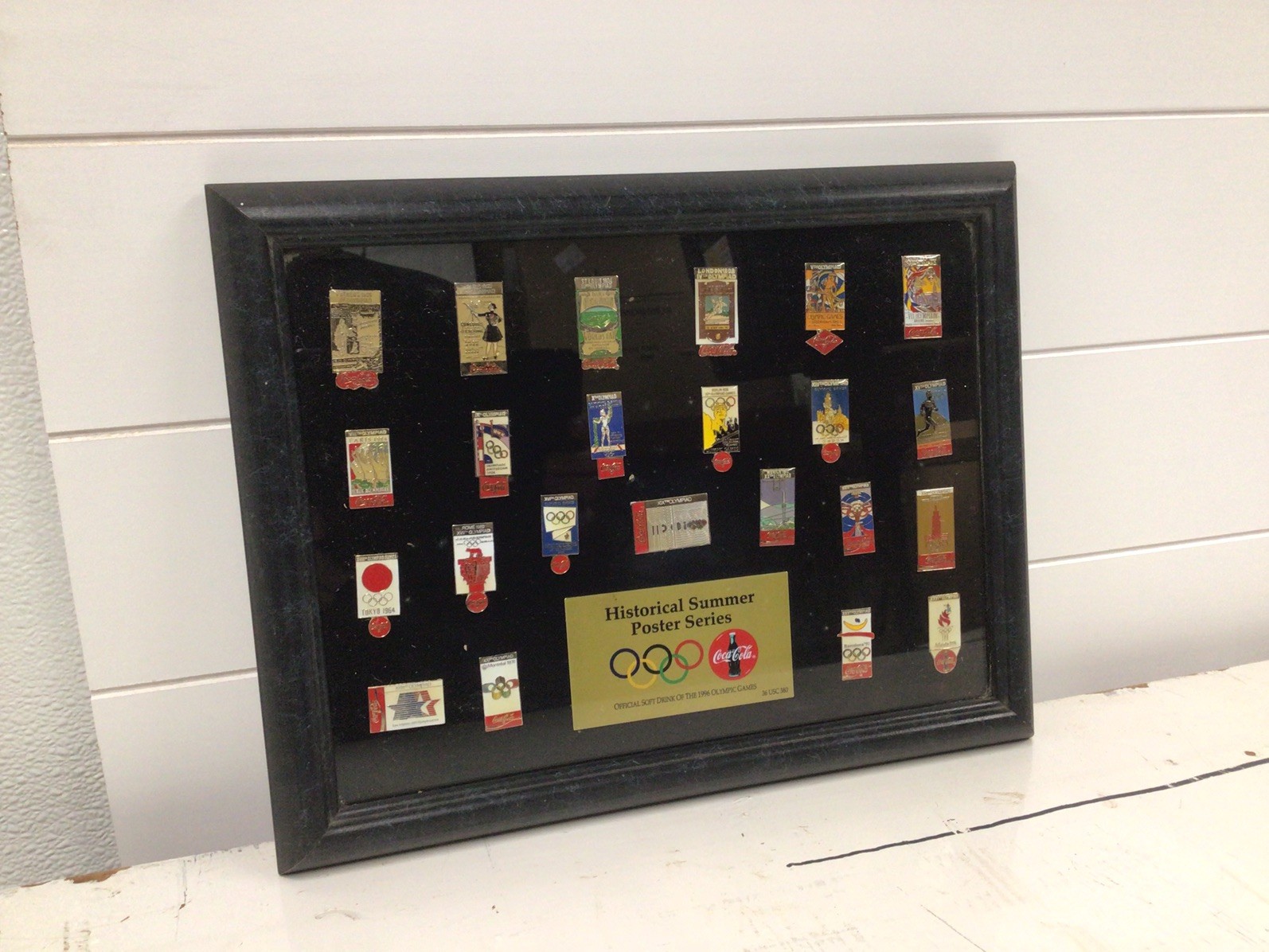 Vintage 1996 Coca-Cola Historical Summer Games Poster Series Olympic Pin Set Vintage 1996 Coca-Cola Historical Summer Games Poster Series Olympic Pin Set