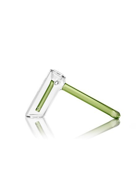 GRAV LABS Hammer Bubbler Glass Water Pipe Green 7