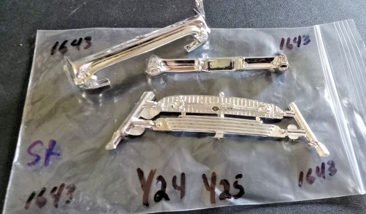 Nice Chrome Bumpers & Grilles 1/24/25 SCALE (PARTS ONLY) PACKAGE #1643 @