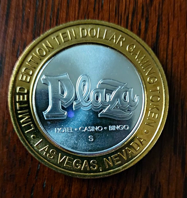 Plaza Casino Las Vegas Nevada Limited Edition $10 Gaming Token