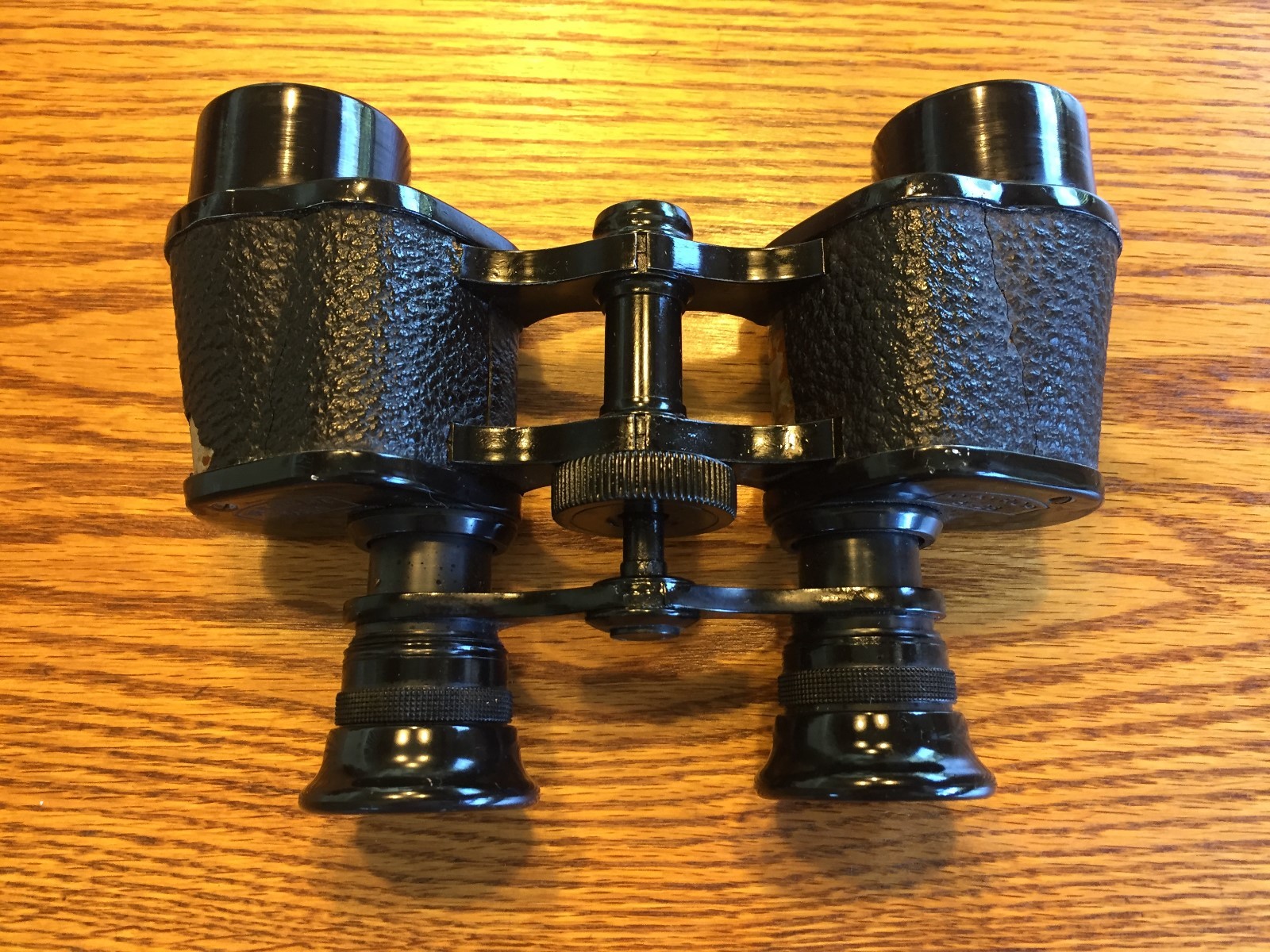 WWII Field Binoculars DAYROP 8x28 Deraisme Paris Clear Lens Some Coating Missing