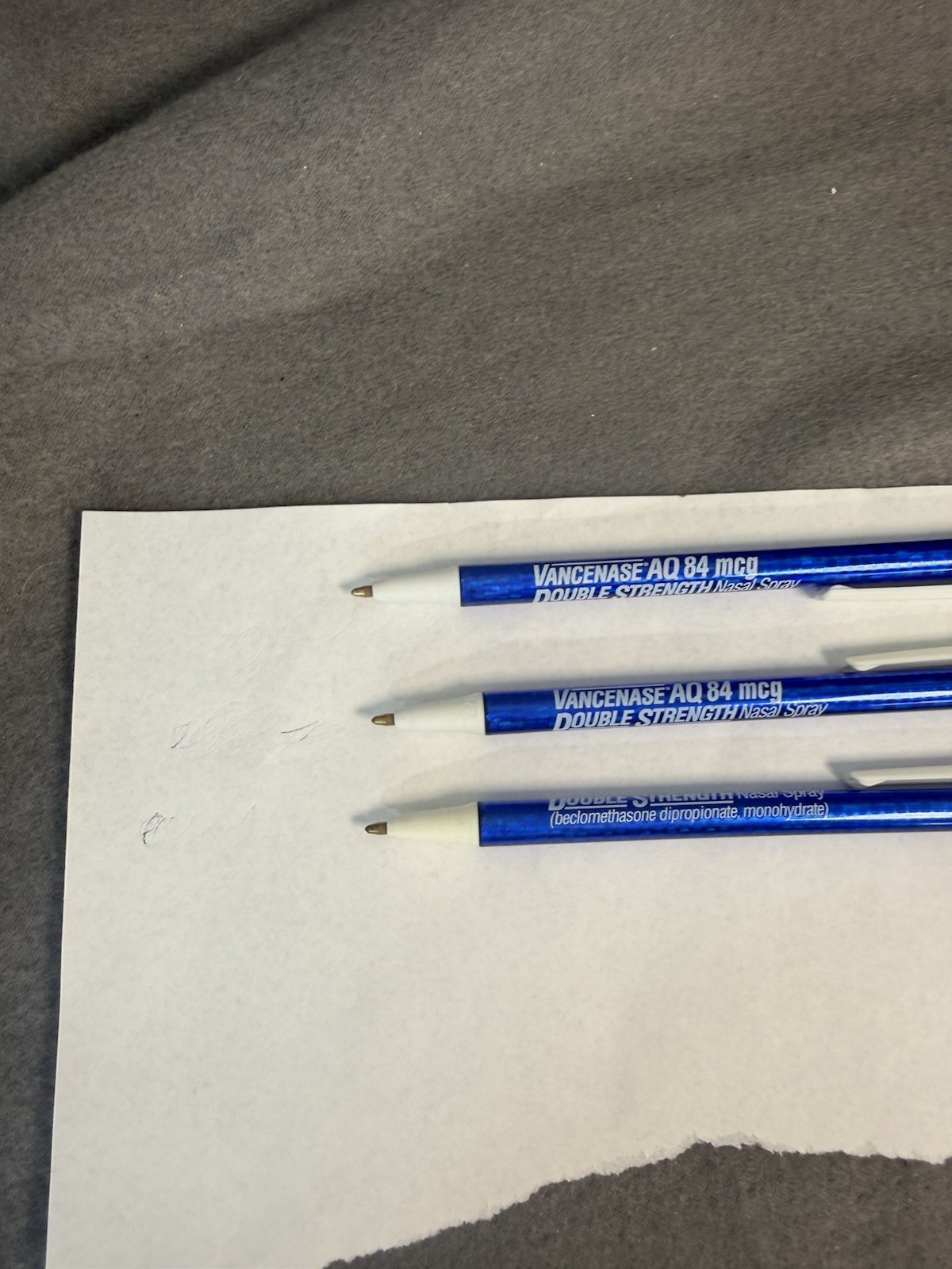 VTG Lot 3 Vancenase AQ 84 mcg Pharmaceutical Advertisement BIC Pens Dried VTG Lot 3 Vancenase AQ 84 mcg Pharmaceutical Advertisement BIC Pens Dried