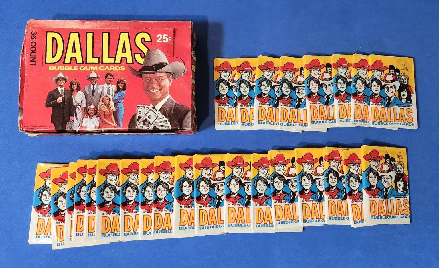 DONRUSS DALLAS PARTIAL BOX w/26 UNOPENED WAX PACKS**1981**