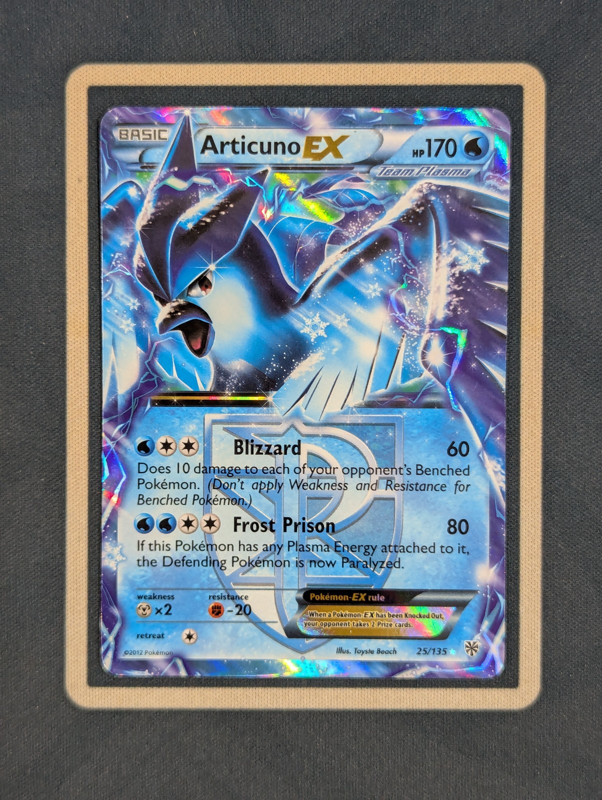 Pokemon TCG - Articuno EX - 25/135 - Plasma Storm 
