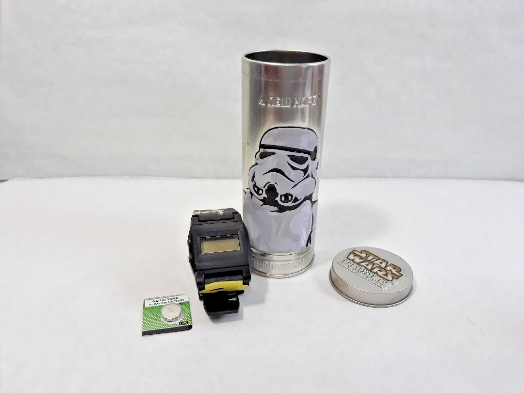 Star Wars 2005 Burger King Watch in Tin Luke Skywalker w/ New Battery