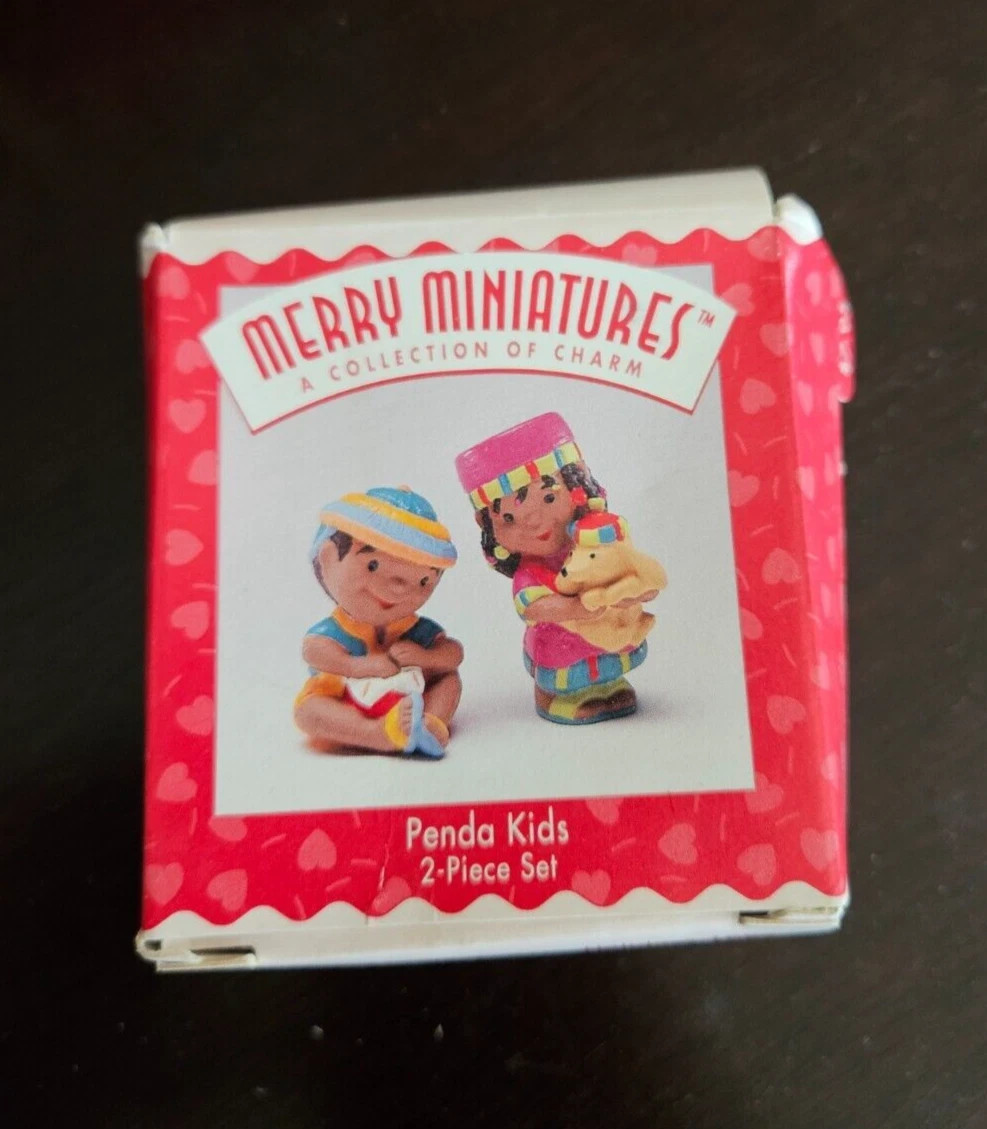 Cathy Johnson Penda Kids Merry Miniatures 2 Piece Holiday Set 1996 Tamika Jahann