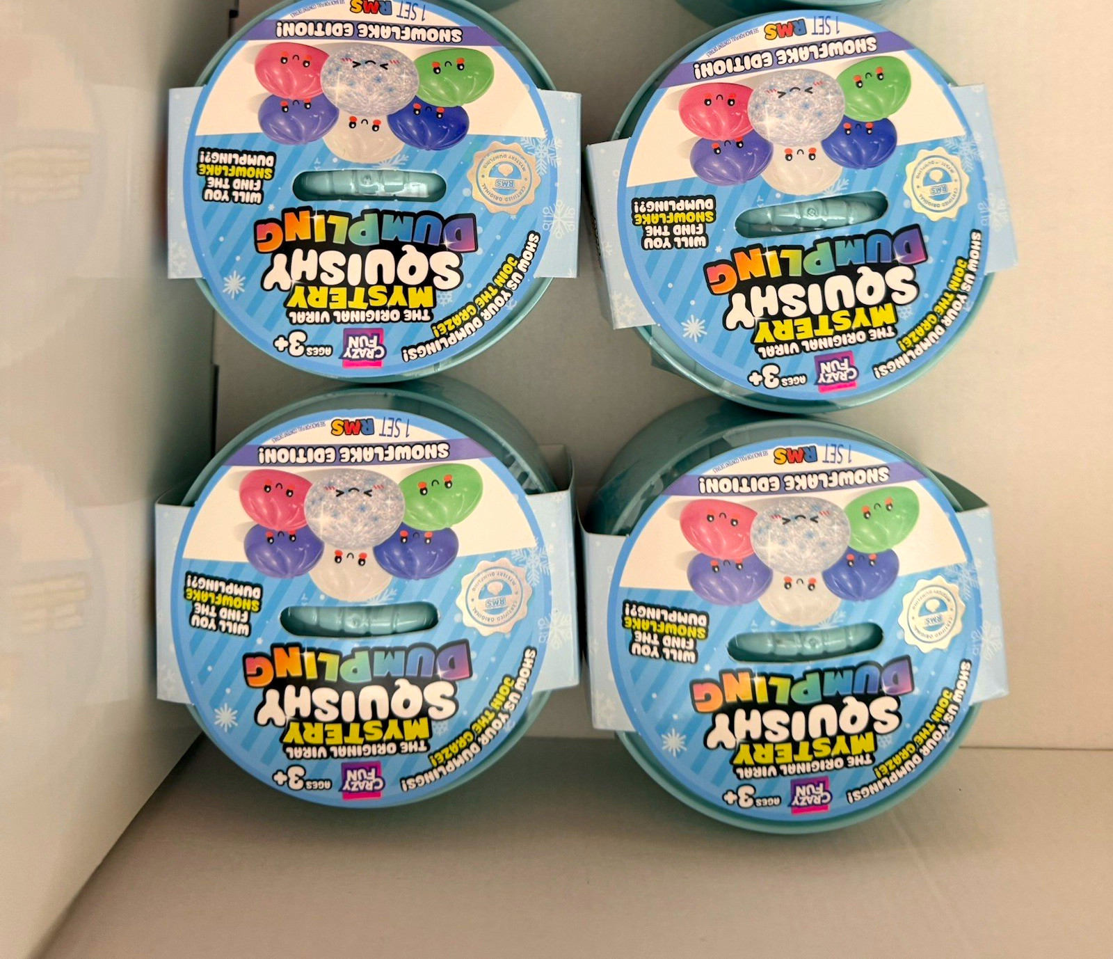 Crazy Fun Mystery Squishy Dumpling Snowflake Edition Hobby lobby crunch lot 4