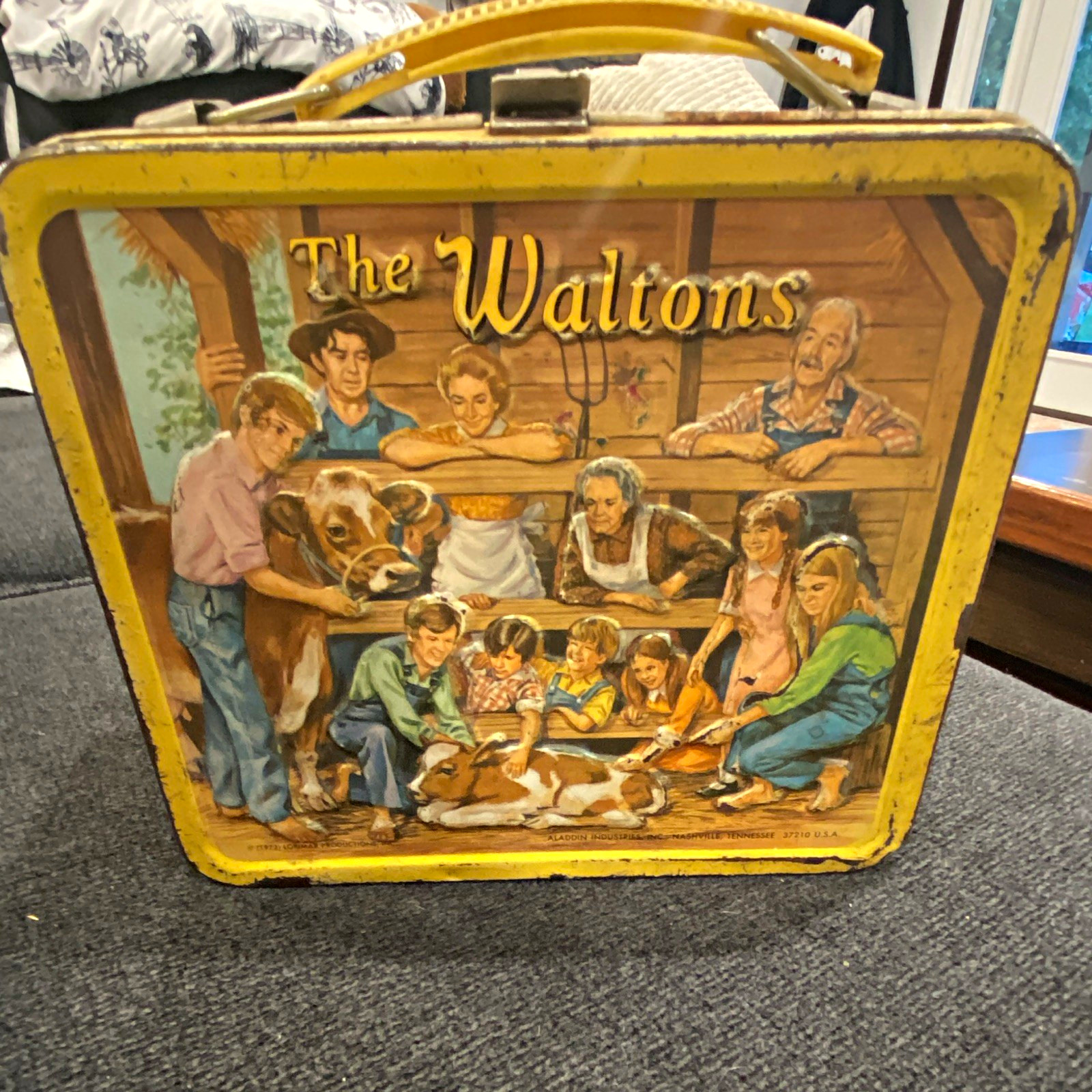 The Waltons Vintage Metal Lunchbox w/ Thermos, Aladdin Industries 1973