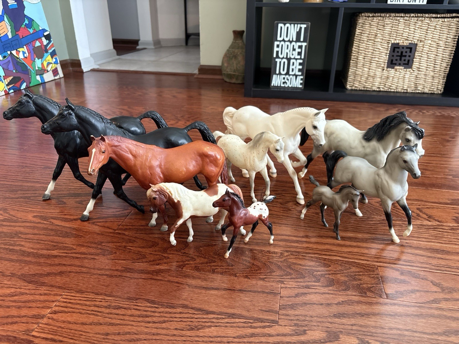 Vintage Breyer Horses Lot Of 10 80s Equestrian Figure Toy Collectable