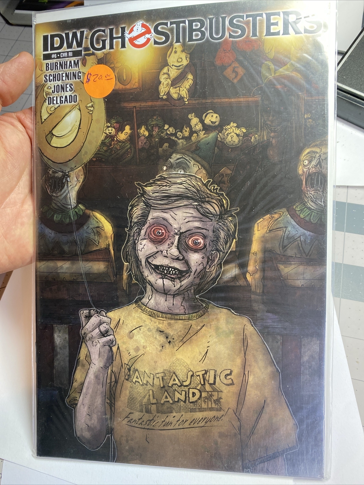 IDW Ghostbusters Fantastic Island Zombie Kid￼ #6 Cover RI Rare NM