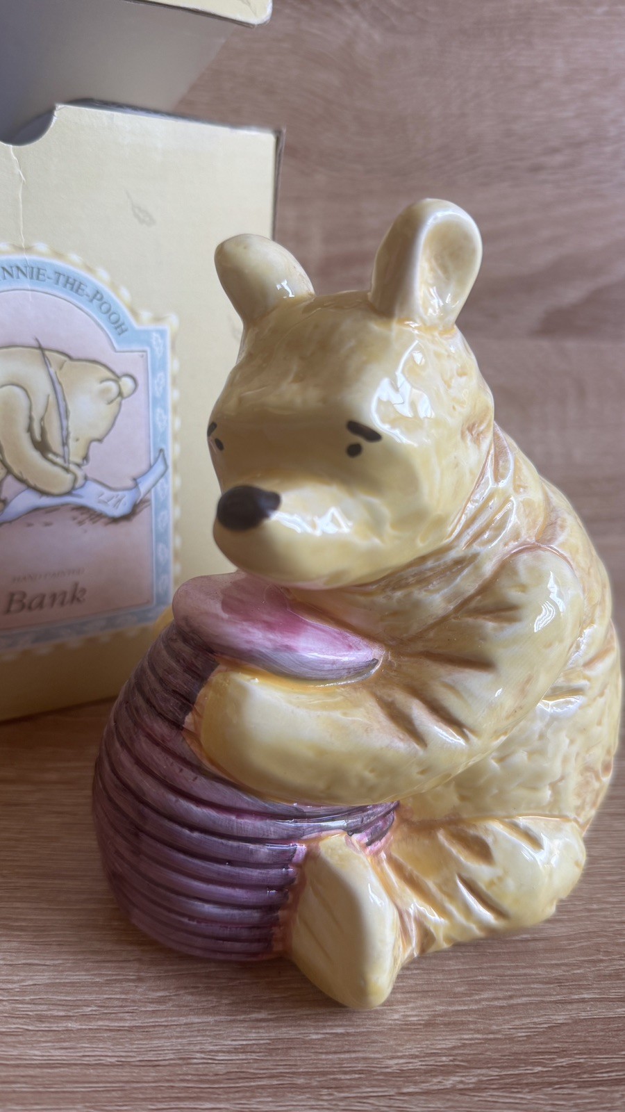Vintage Disney Classic Winnie the Pooh Ceramic Bank by Charpente 