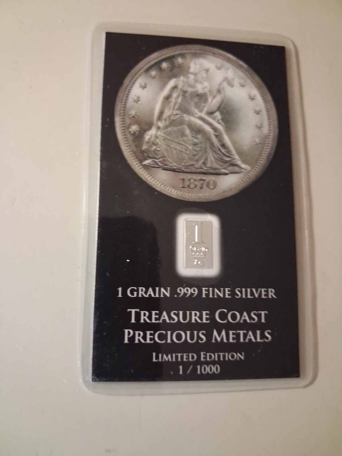 SLING\'S 🪙 RARE 1825 Promissory Note Plus 1Grain SILVER Bar