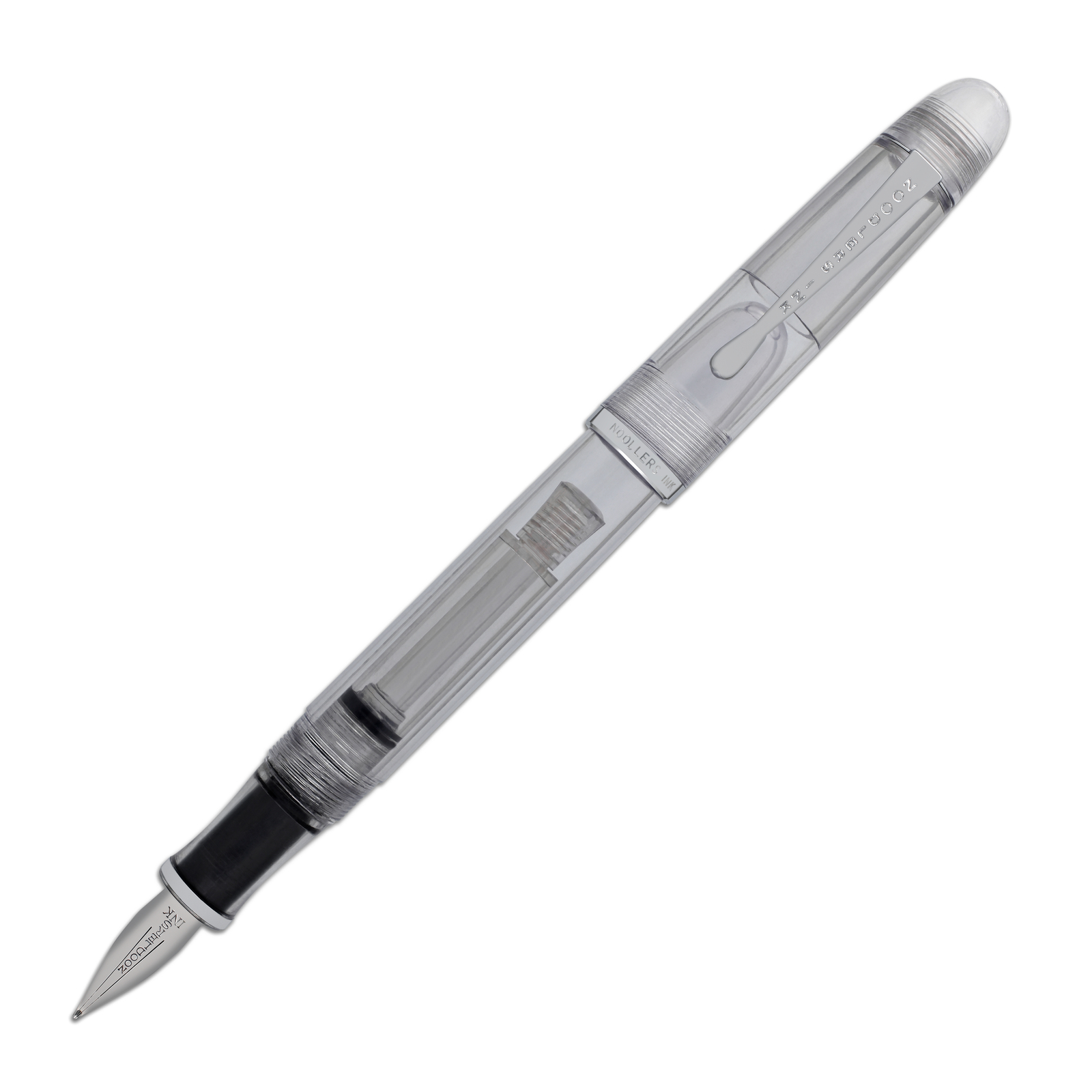 Noodler's Triple Tail Fountain Pen in Clear Demonstrator - Semi Flex Nib NEW