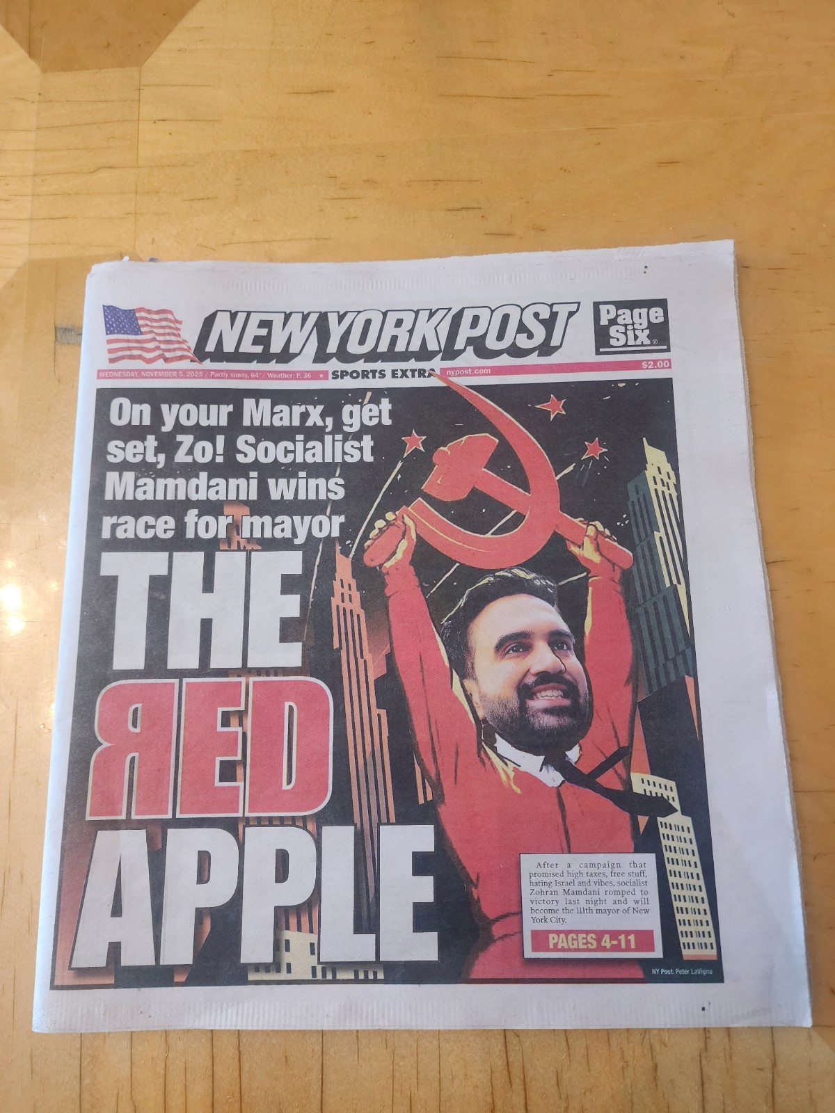 Zohran Mamdani Wins NYC Mayoral Election The Red Apple COVER ONLY Zohran Mamdani Wins NYC Mayoral Election The Red Apple COVER ONLY
