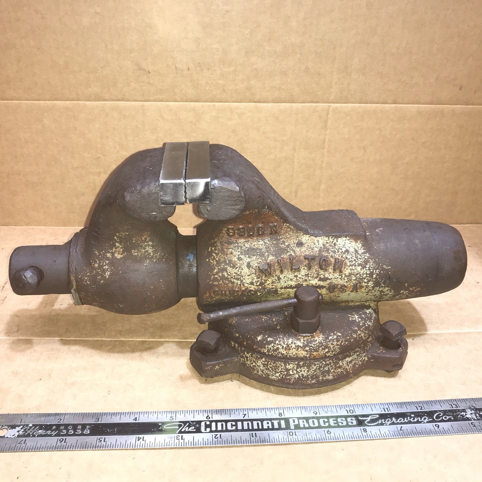 Vintage 1959 warranty date Wilton Bullet Vise 9300N Schiller Park USA New Jaws