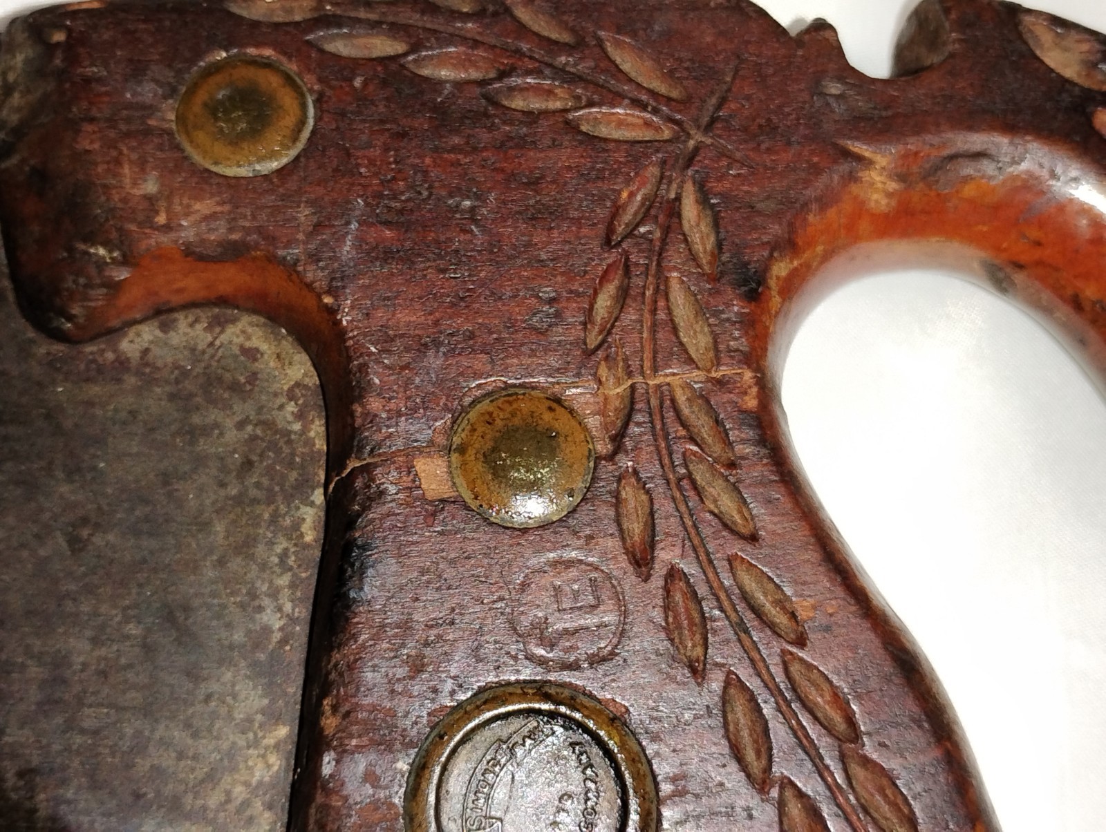 Antique Simonds Mfg Saw Co. Warranted  Hand Saw 