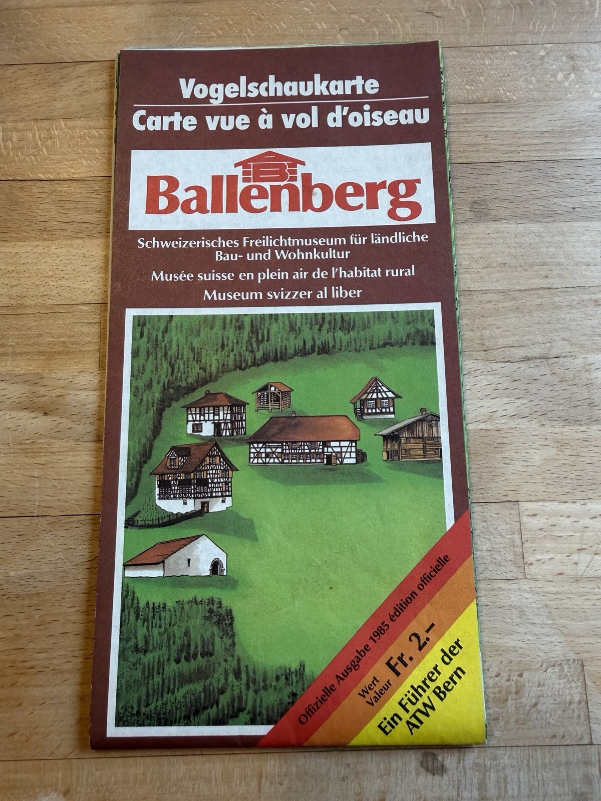 Bellenberg Museum Switzerland House Architecture Guide Map 1984 French German Bellenberg Museum Switzerland House Architecture Guide Map 1984 French German