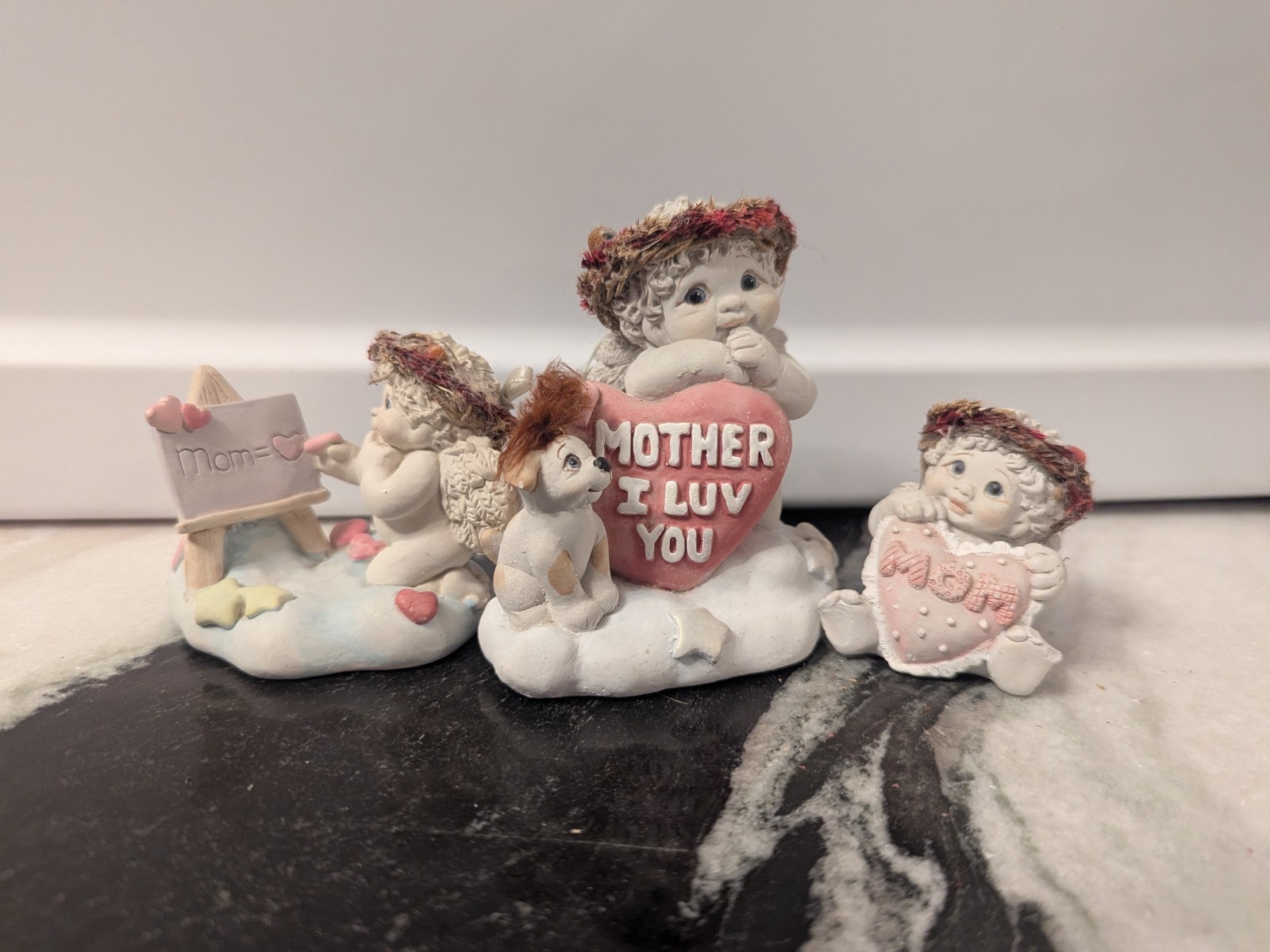 Vintage Dreamsicles Mom Mother Cherub Angels Lot of 3 Kristin Mother’s Day