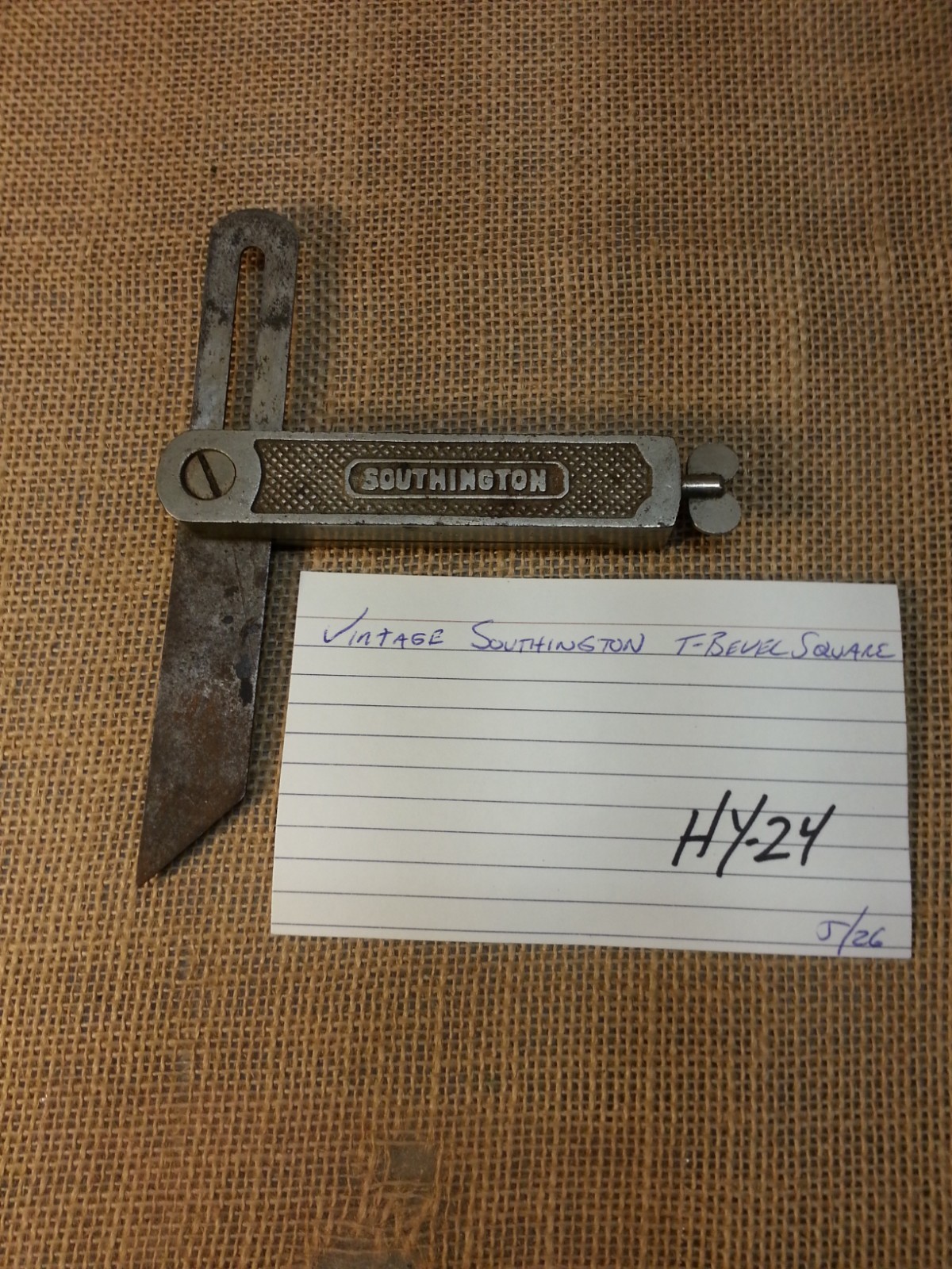 Vintage Southington Sliding T Bevel Square Bat Wing Nut